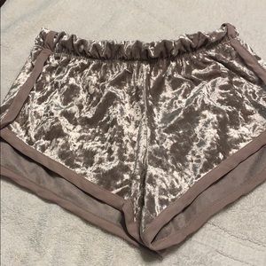 Velvet shorts